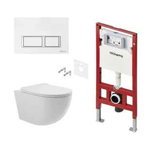 Tece Spring — комплект подвесного унитаза с инсталляцией и микролифтом 89415241