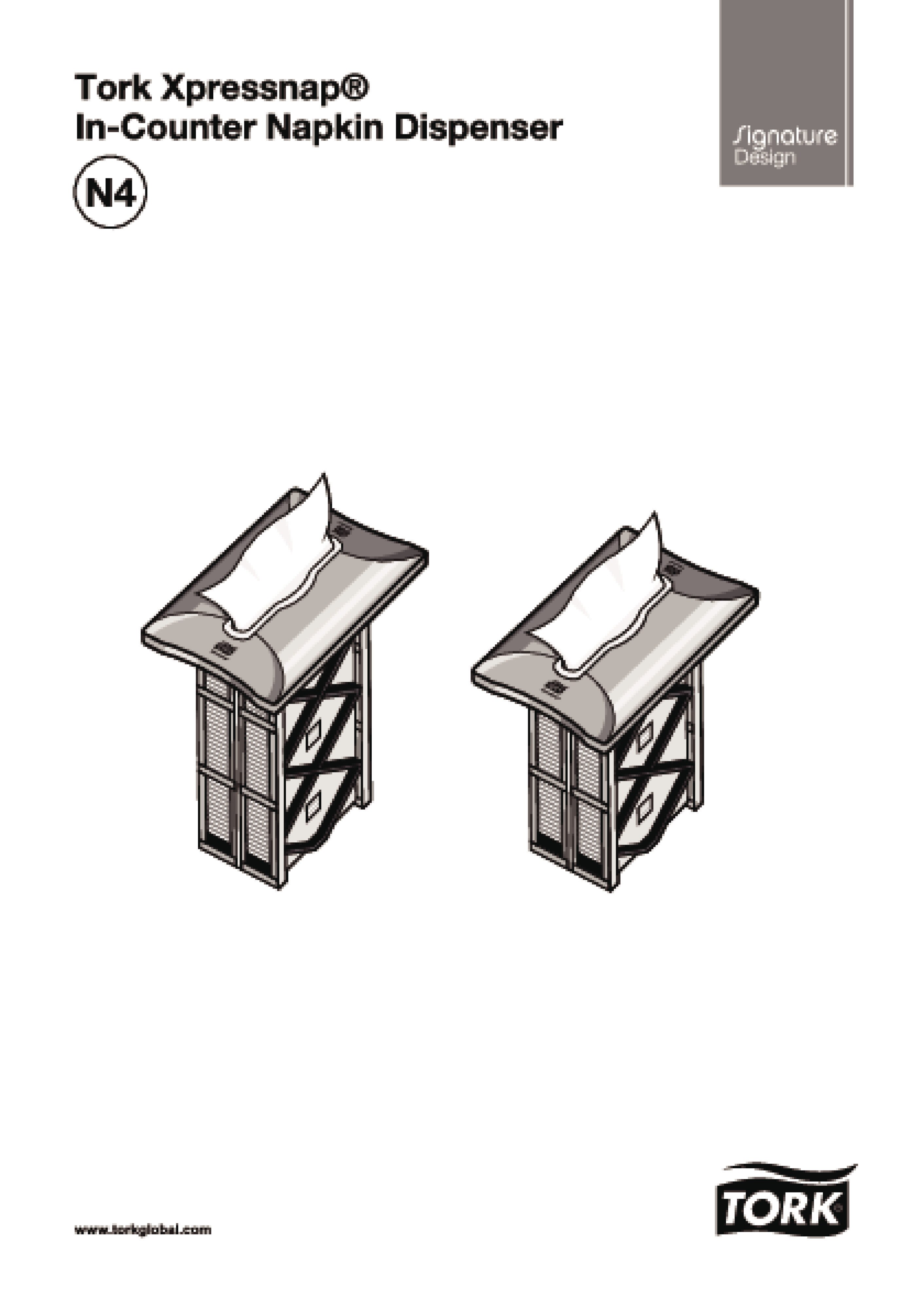 27270138 Встроенный диспенсер для салфеток xpressnap® Tork  - Вид №4