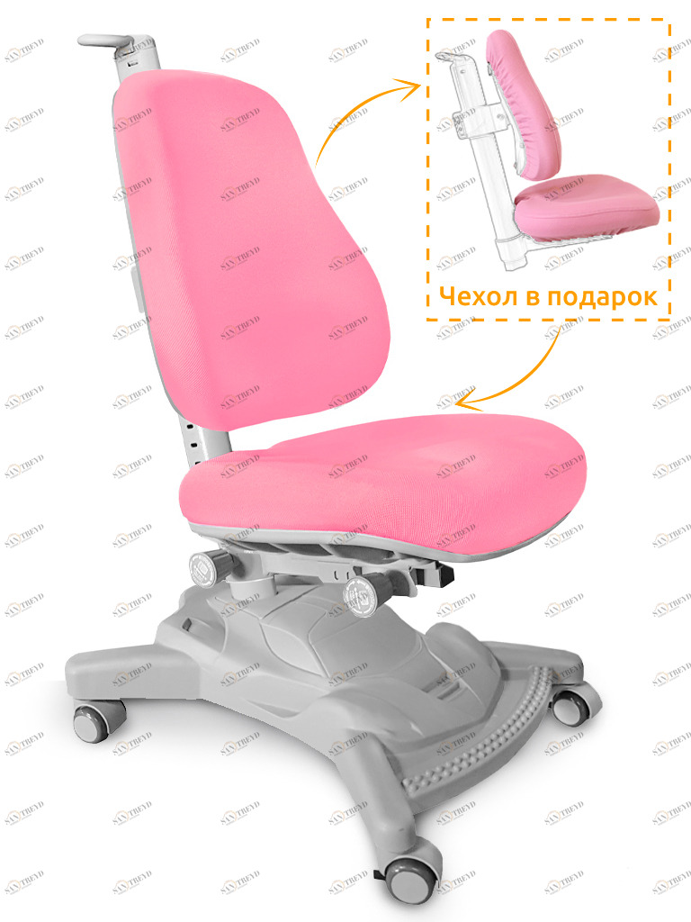 Компьютерное кресло розовое Onyx Mobi Y-418 KP MEALUX  00-3950470 Розовый Santreyd 