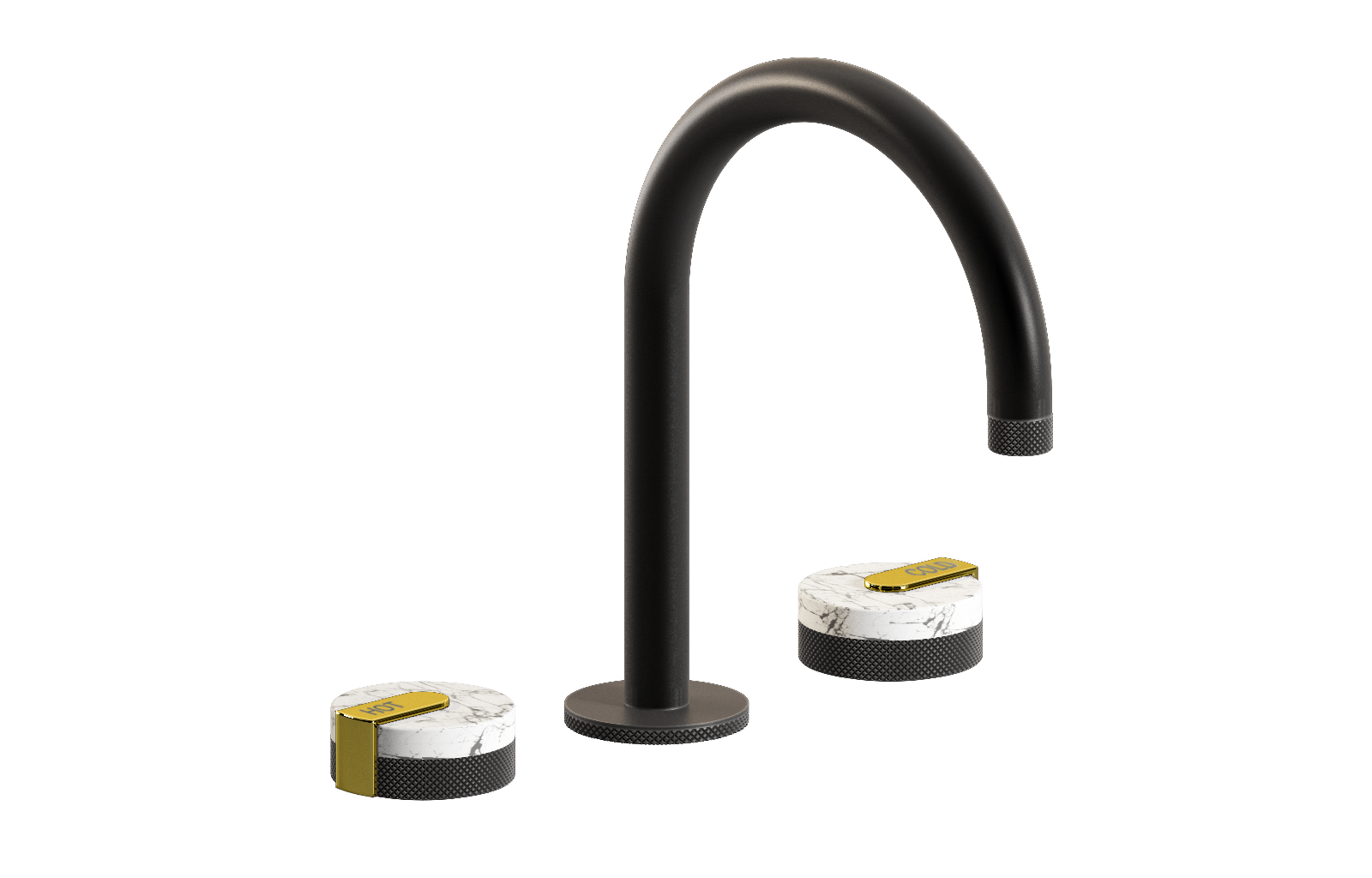 E-11512-R2MW-L1PB-GM Смеситель для умывальника на 3 отвертия GRAFF MOD+