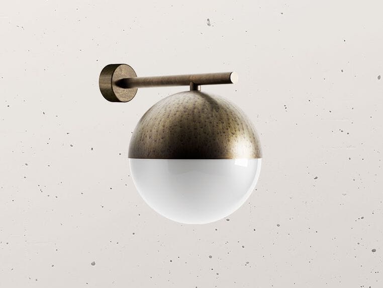 Латунная светодиодная наружная настенная лампа Il Fanale сфера ARCH-00104005