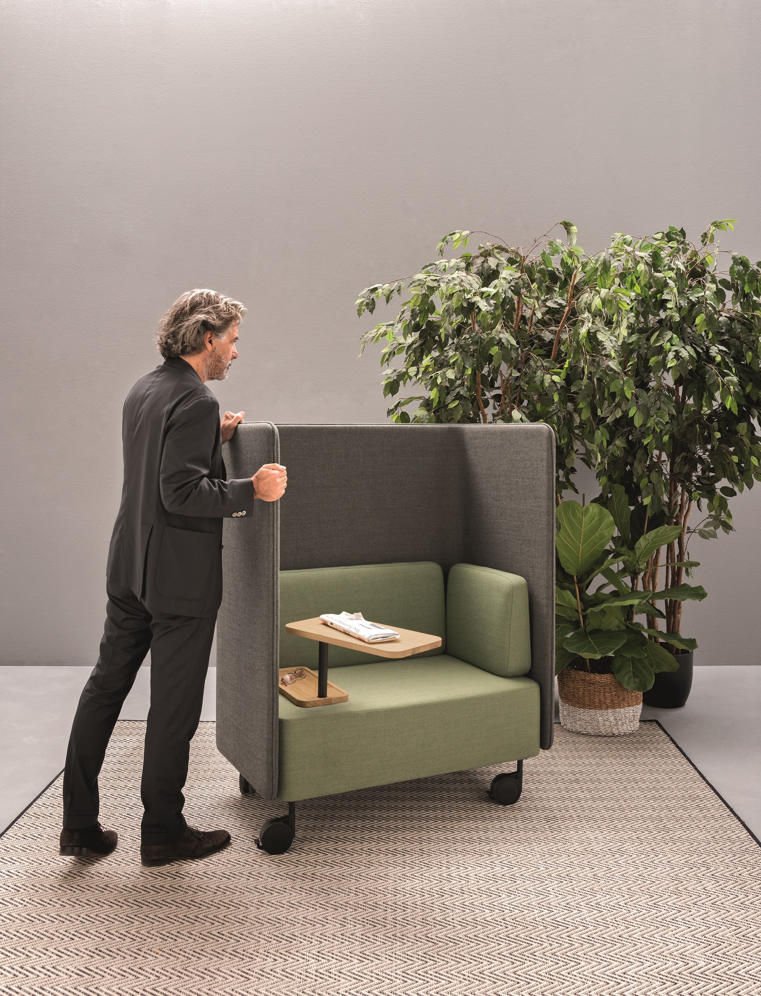 Тканевое кресло с высокой спинкой Martex Core ARCH-00032698 - Вид №4