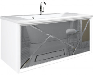 У73665 Тумба Seattle 90П 1в.я. Mosaic Mirror 1 Marka Seattle