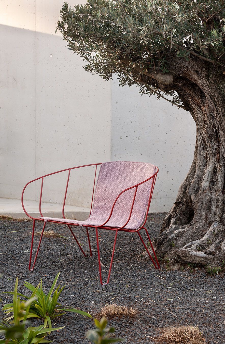 Стальной стул с порошковым покрытием с подлокотниками iSimar оливковое дерево ARCH-00063895 - Вид №6