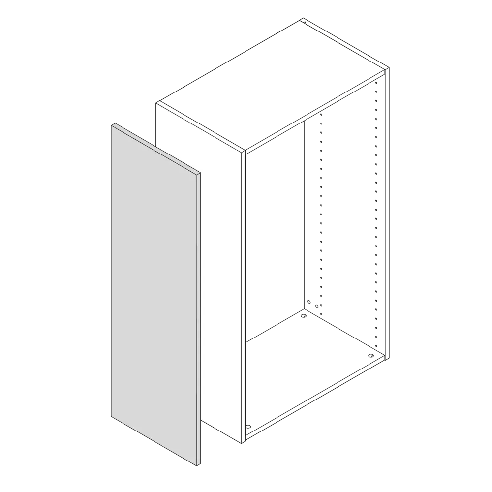 Фальшпанель для навесного шкафа Delinia ID Аша 37x76.8 см ЛДСП цвет зелёный STLM-2073309 - Вид №2