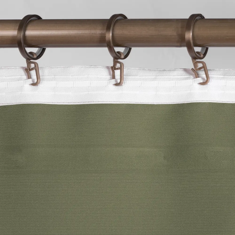 Штора на ленте 140x260 см цвет оливковый GARDEN STLM-2192208 - Вид №5