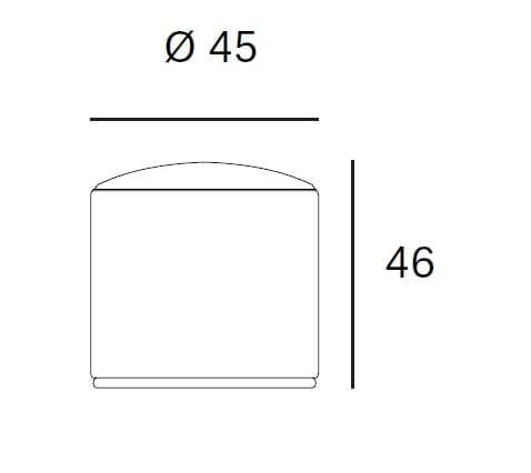 Круглый пуф из ткани Blasco&Vila Mant ARCH-00097836 - Вид №6