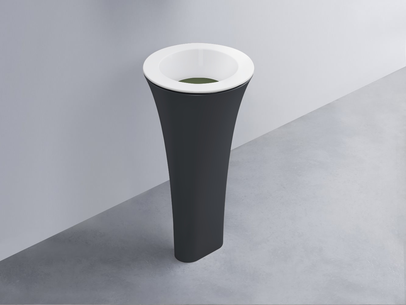 AMLA45-BL+AMPILT-AG+AMCOLT-BA Раковина Amedeo Tondo отдельностоящая cielo Enjoy + Amedeo Ceramica Cielo