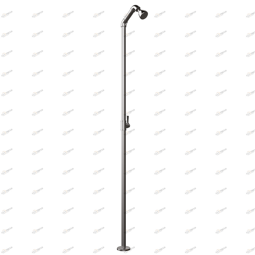 Graffio Напольная душевая стойка для использования вне помещений, круглая лейка SCATTO из ABS. TU180 