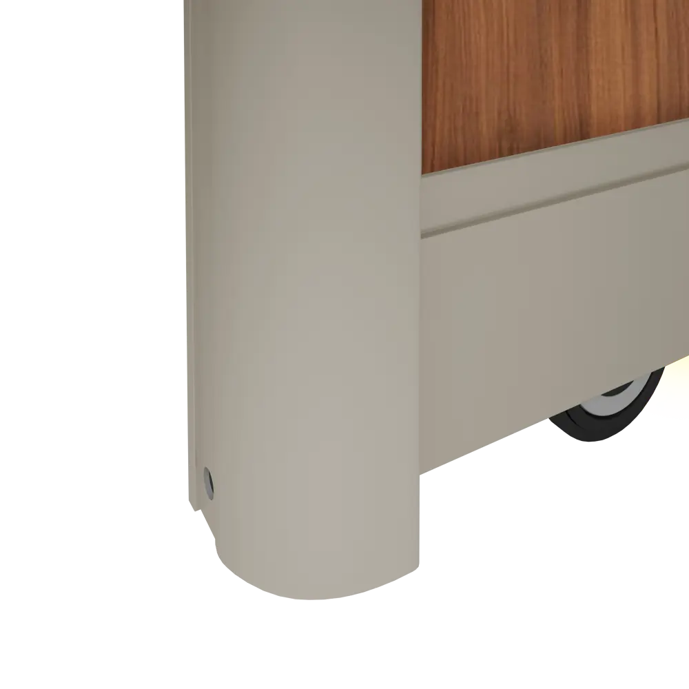 Дверь-купе Spaceo 2255х904 мм, высота проема 2300 мм, ЛДСП, цвет орех антик STLM-2207052 - Вид №3