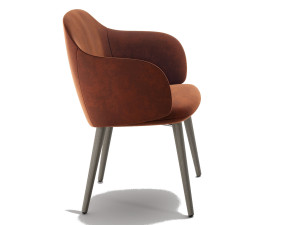 Тканевый стул с подлокотниками