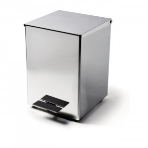 HO69 3SC Квадратная корзина с педалью из нержавеющей стали Moderno