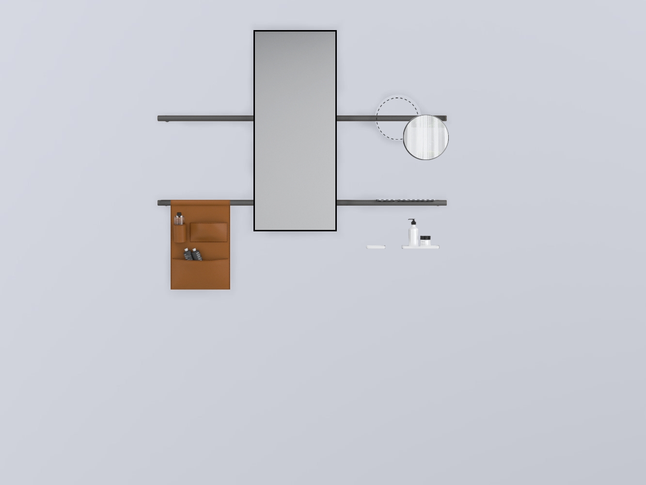 SWSTR-CM+SWSPR-NM+SWSPI-CM+SWM10-BI+SWM20-BI+SWSCR-NA прямоугольный стали cielo Siwa Ceramica Cielo