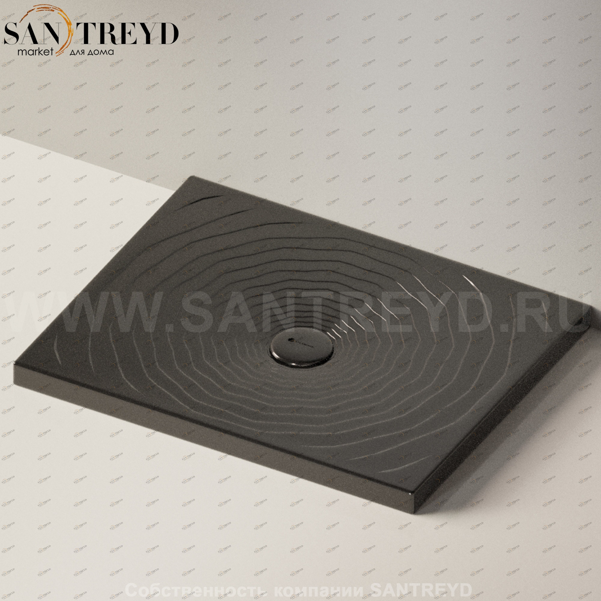 Flaminia WATER DROP Душевой поддон 72 см черный DR90.9017 Ceramica Flaminia DR909017