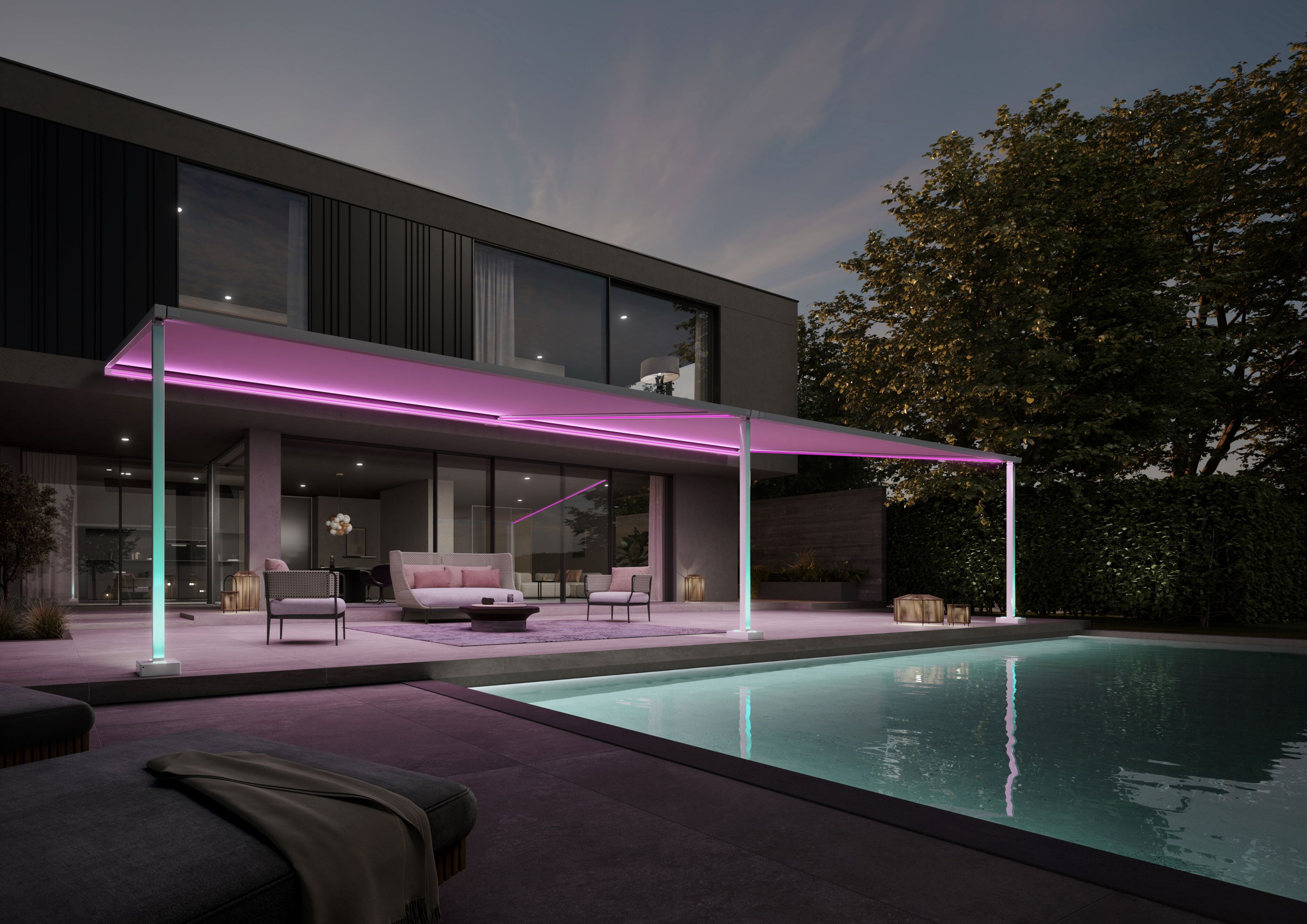 Навес для мусорного ведра с системой привода с двигателем markilux MARKILUX PERGOLA STYLE ARCH-00050073 - Вид №6