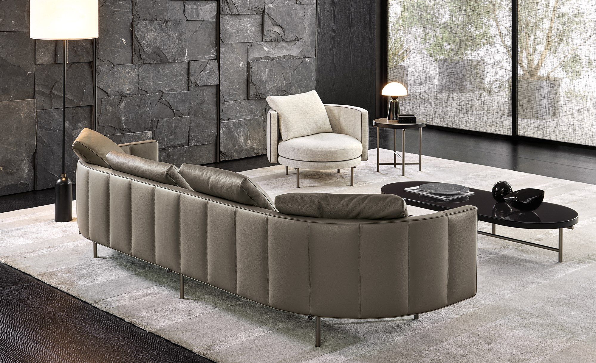 Овальный журнальный столик для гостиной Minotti Torii ARCH-00044582 - Вид №3