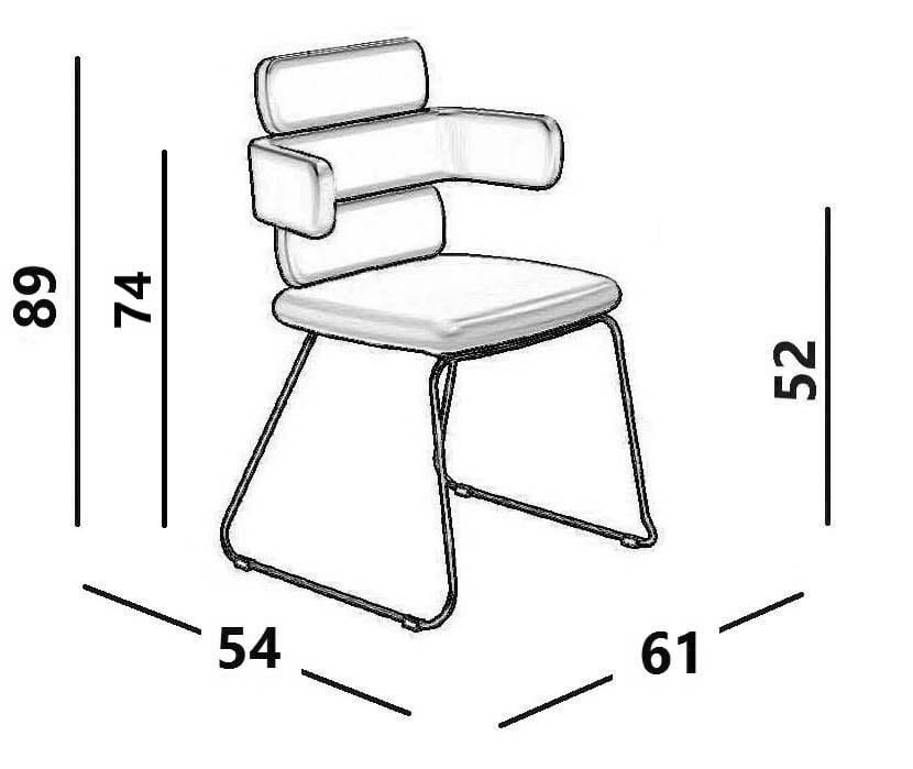 Полиуретановый стул для сада Luxy кластер ARCH-00089784 - Вид №5