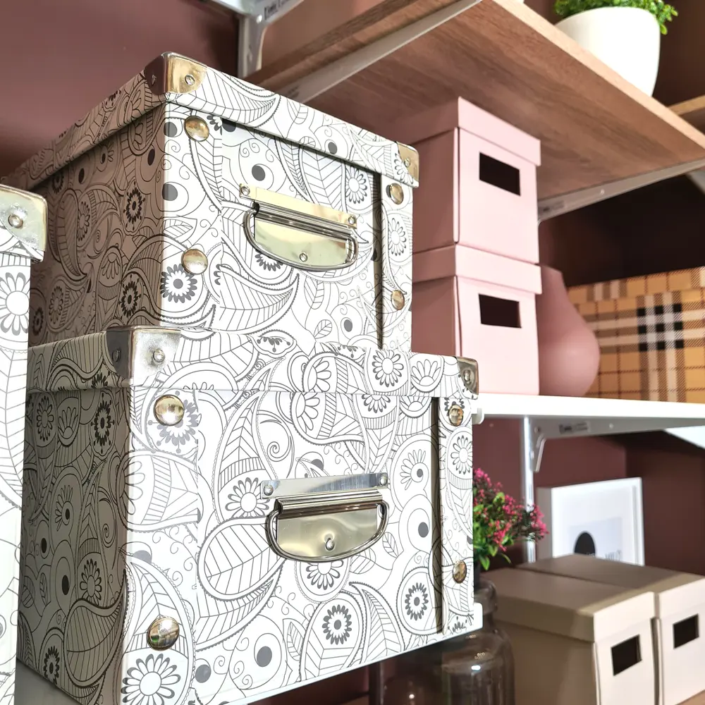 Коробка картонная 40x30x20 см узор STORIDEA STLM-2161602 - Вид №2