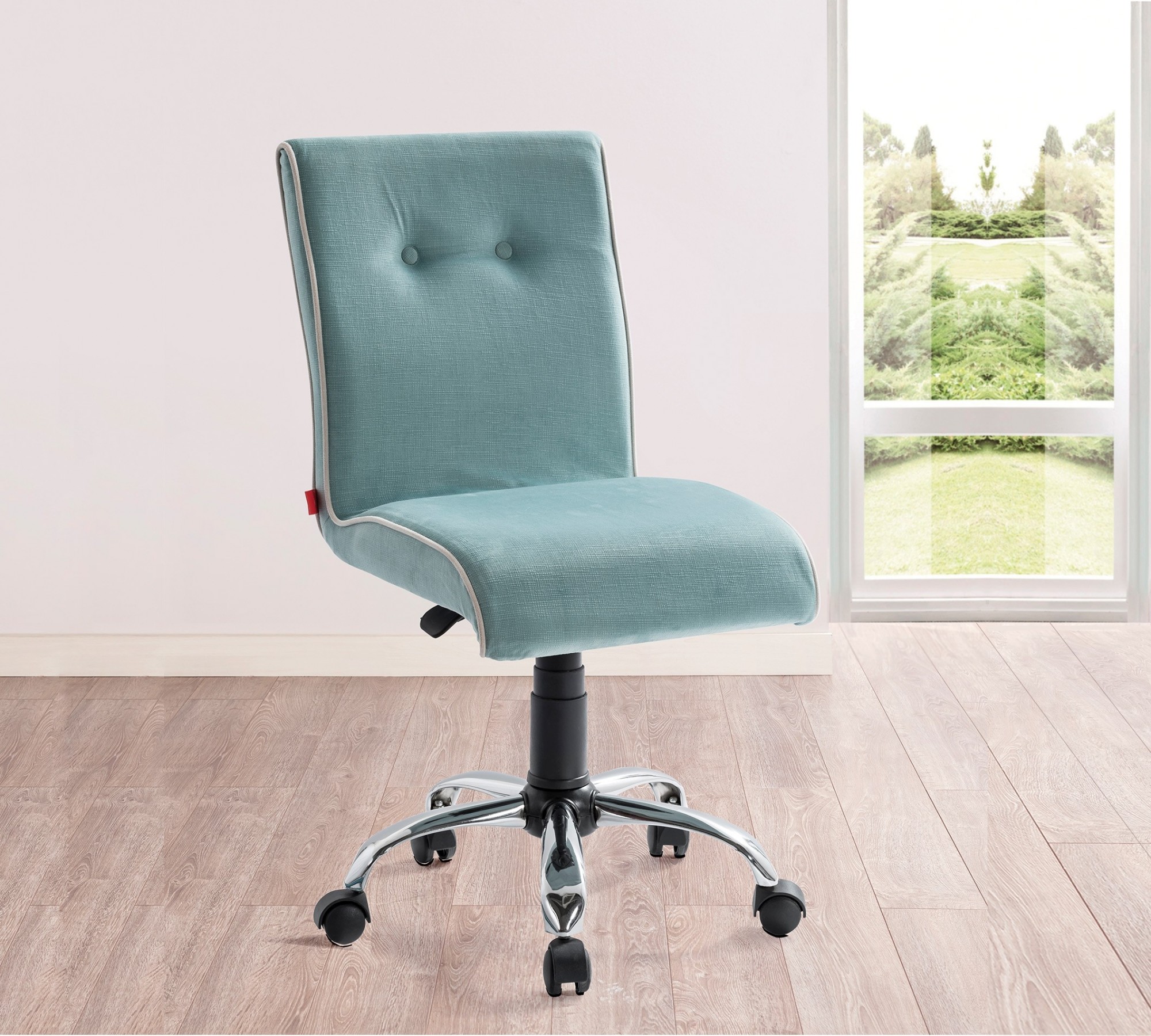 Рабочее креcло на колесах голубое CILEK  00-3832263 Голубой Santreyd  - Вид №4