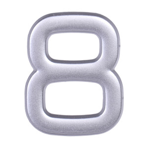 Дверной номер  «8», 32х5х40 мм, матовое серебро LJPS0058 Public Steel Россия