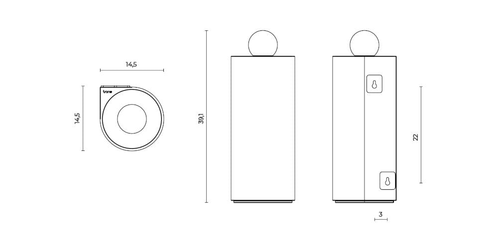 Керамическая туалетная щетка Trone Scepter ARCH-00000956 - Вид №1