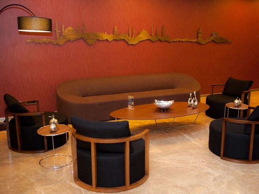 B&T Design Овальный журнальный столик из фанерованной древесины sun-id-1372697 - Вид №1