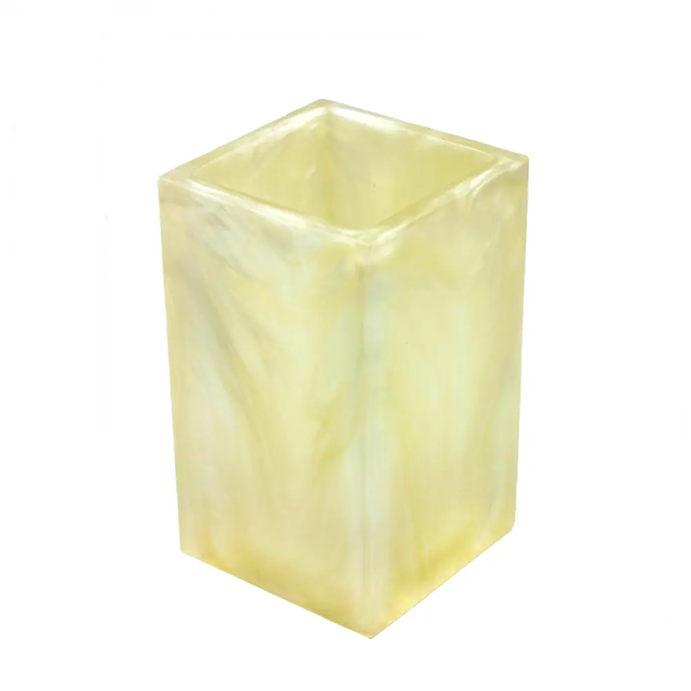 Стакан для зубных щёток Bath Plus Pietra полирезин цвет слоновая кость PEARL STLM-2134572