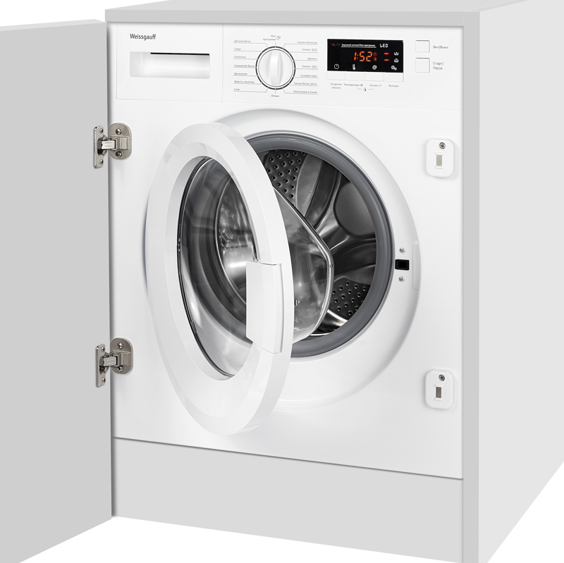 WMI 6128 D 82.5х60х58, 8 кг, 1200 об, дисплей, 16 программ, а+++, выбор скорости отжима, таймер 24 ч, aquastop Weissgauff Santreyd  - Вид №1