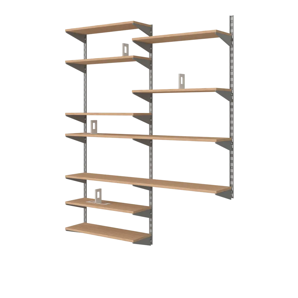 Кронштейн Spaceo 47 см для двурядной направляющей нагрузка до 55 кг цвет серый STLM-2078147 - Вид №6