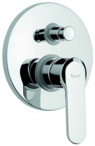 77019NCA Emmevi Nefer, встраиваемый смеситель для душа на 2 выхода, с дивертером, цвет черный/карбон