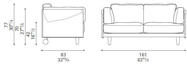 Poltrona Frau Диван на колесиках La collezione - divani e poltrone sun-id-1416121 - Вид №1