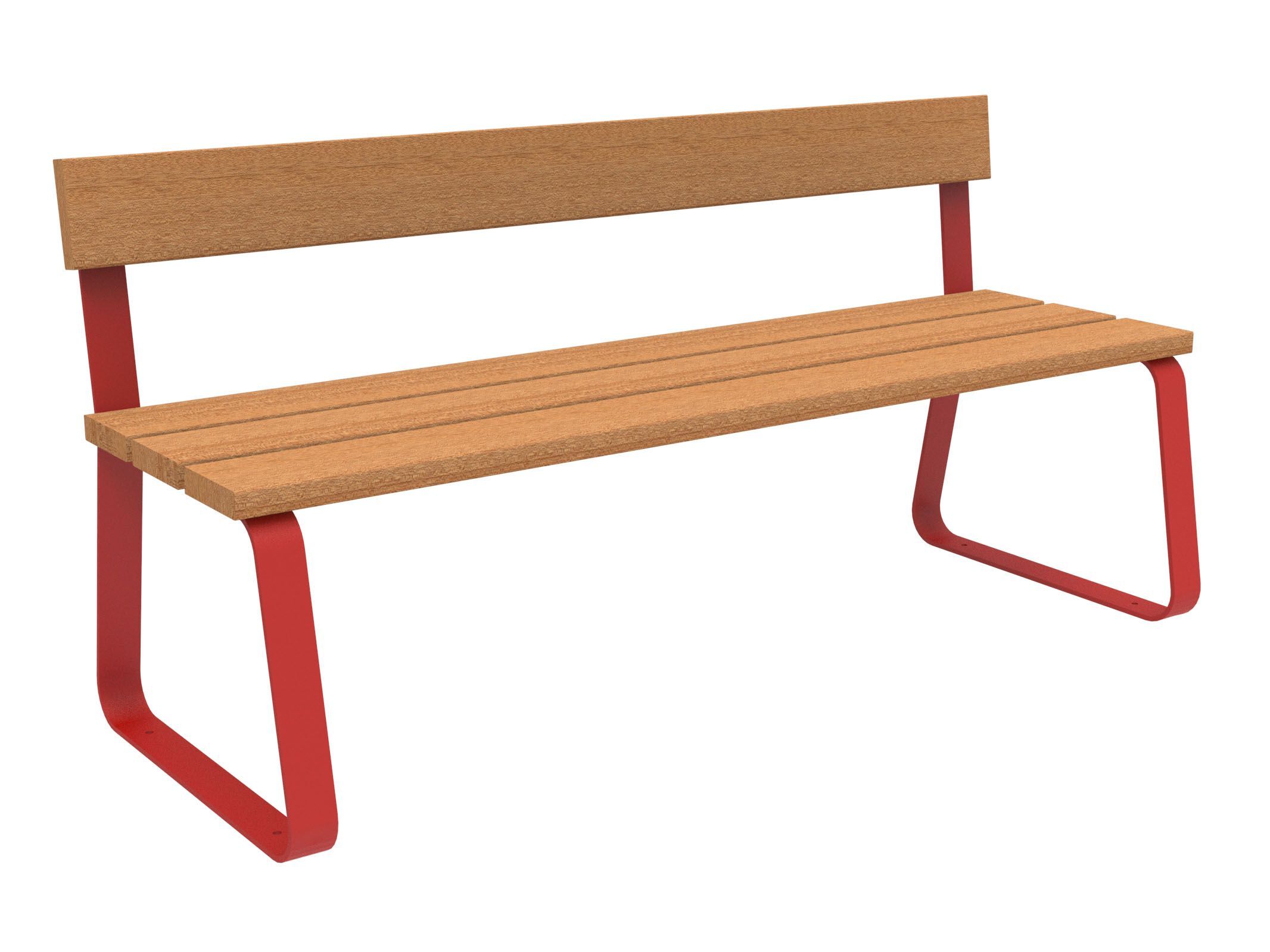 Скамья из окуме со спинкой Lazzari Sunny ARCH-00105754 - Вид №8