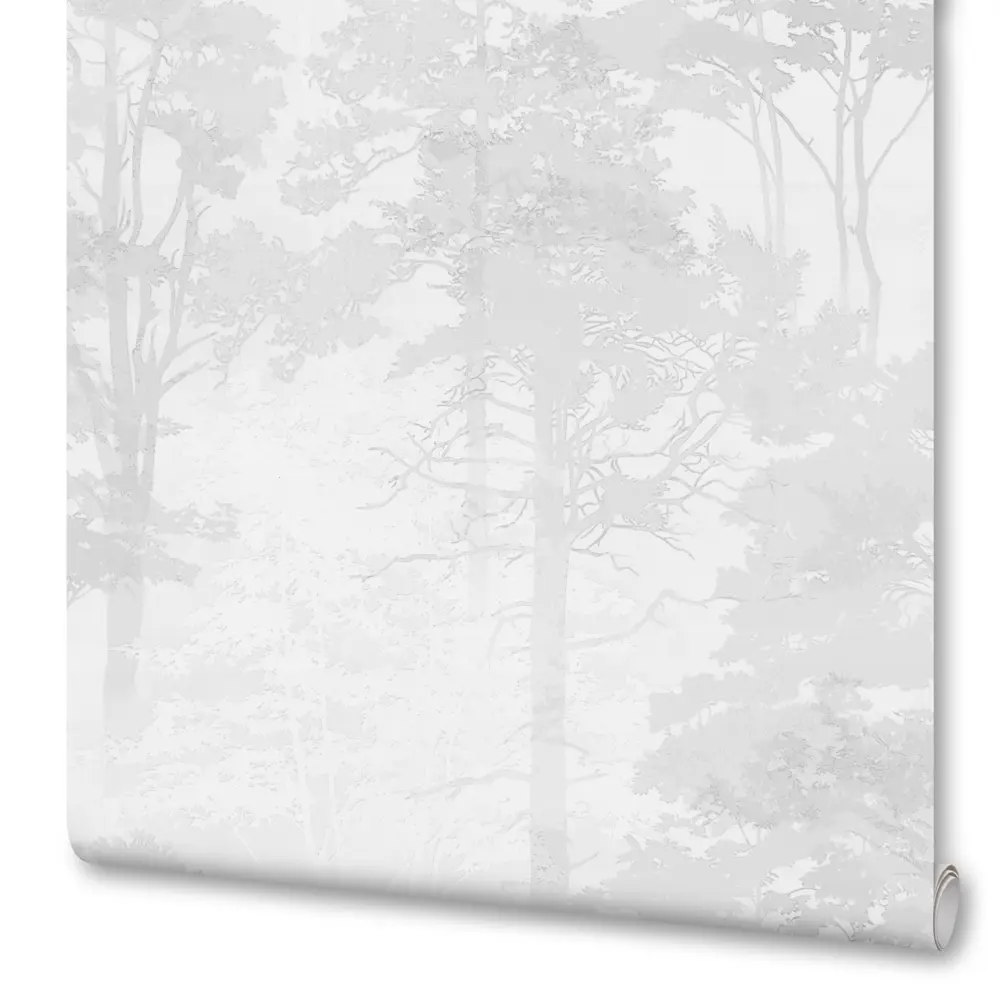 Флизелиновые обои Артекс Форест серые 1.06 м с рисунком дерева 89409520 STLM-1576477