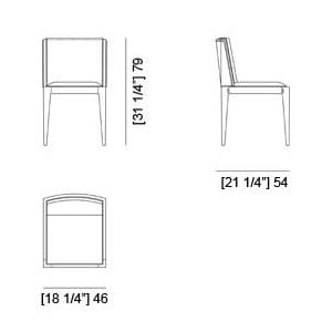 Мягкий стул из ясеня Morelato ARCH-00041766 - Вид №7