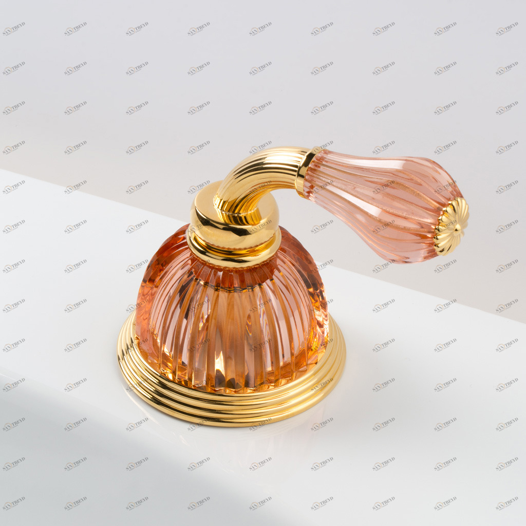 C59-126C C59-126C Клапан на ободе 1/2 ”C РУЧКА КУПОЛЬНАЯ CA Cristal & Bronze DÔME À MANETTES CANNELÉ 