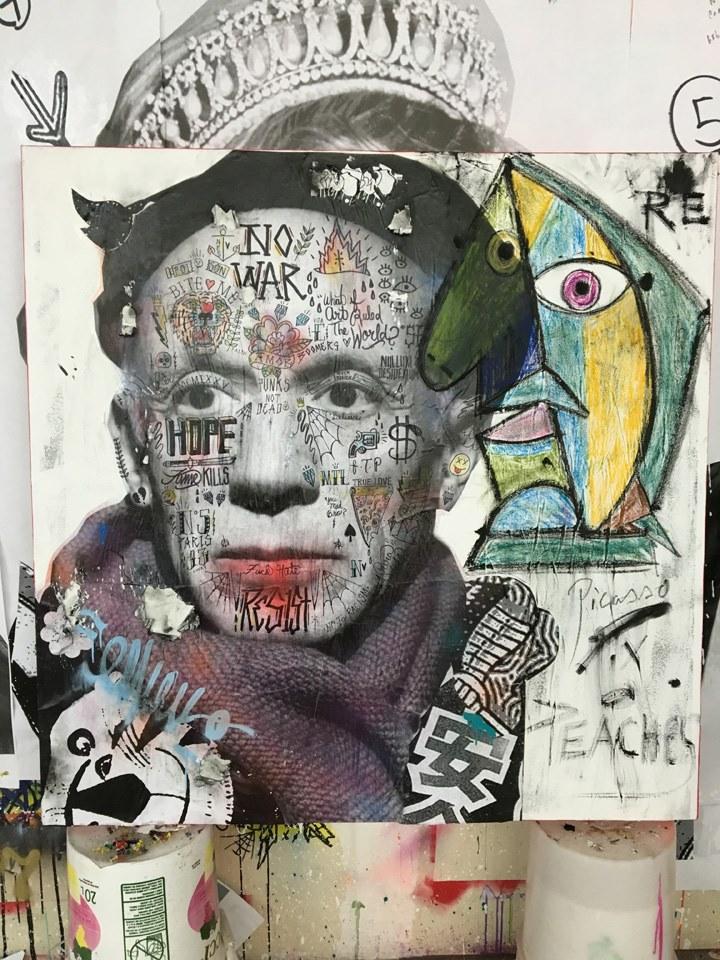 MOMENTI Авторский художественный принт Crazy home paintings Sk-001 - Вид №1