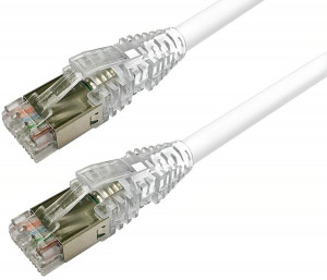 1711815-1 Patch cord cat.6a s/ftp lszh, white, 1.0m CommScope