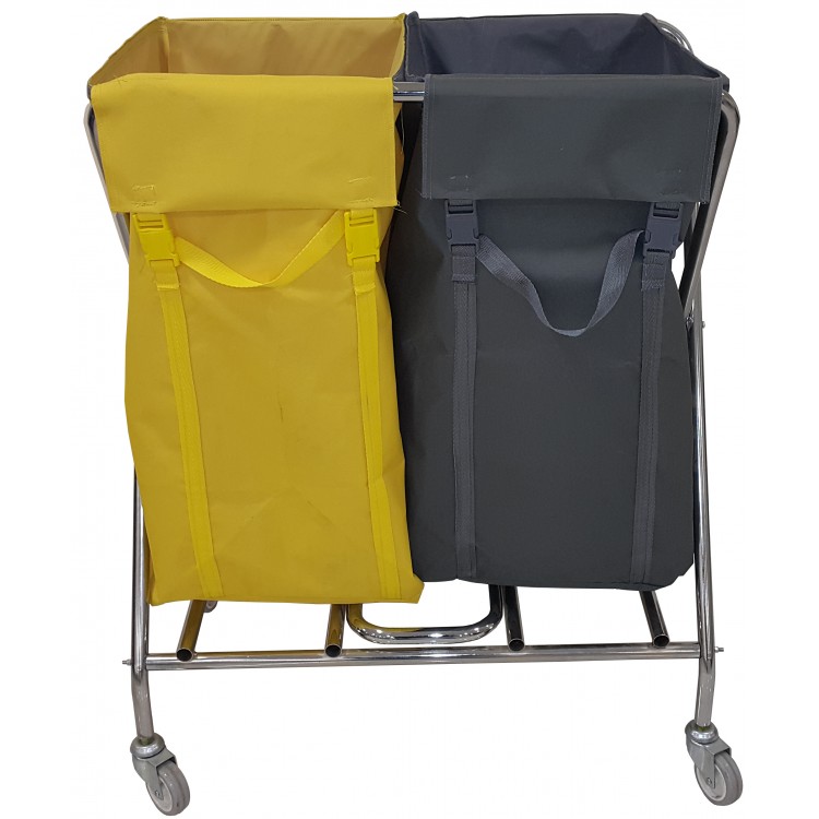 CTX 3422 Nossa Тележка для гостиниц прачечных для белья и для мусора, 2 раздельных мешка, общий объем 300 л 
