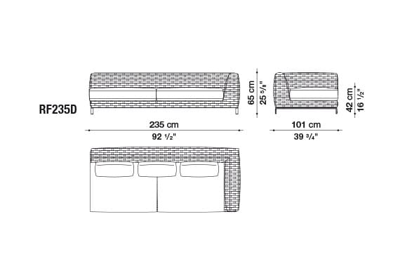 Диван с шезлонгом B&B Italia Outdoor Ray ARCH-00026144 - Вид №2