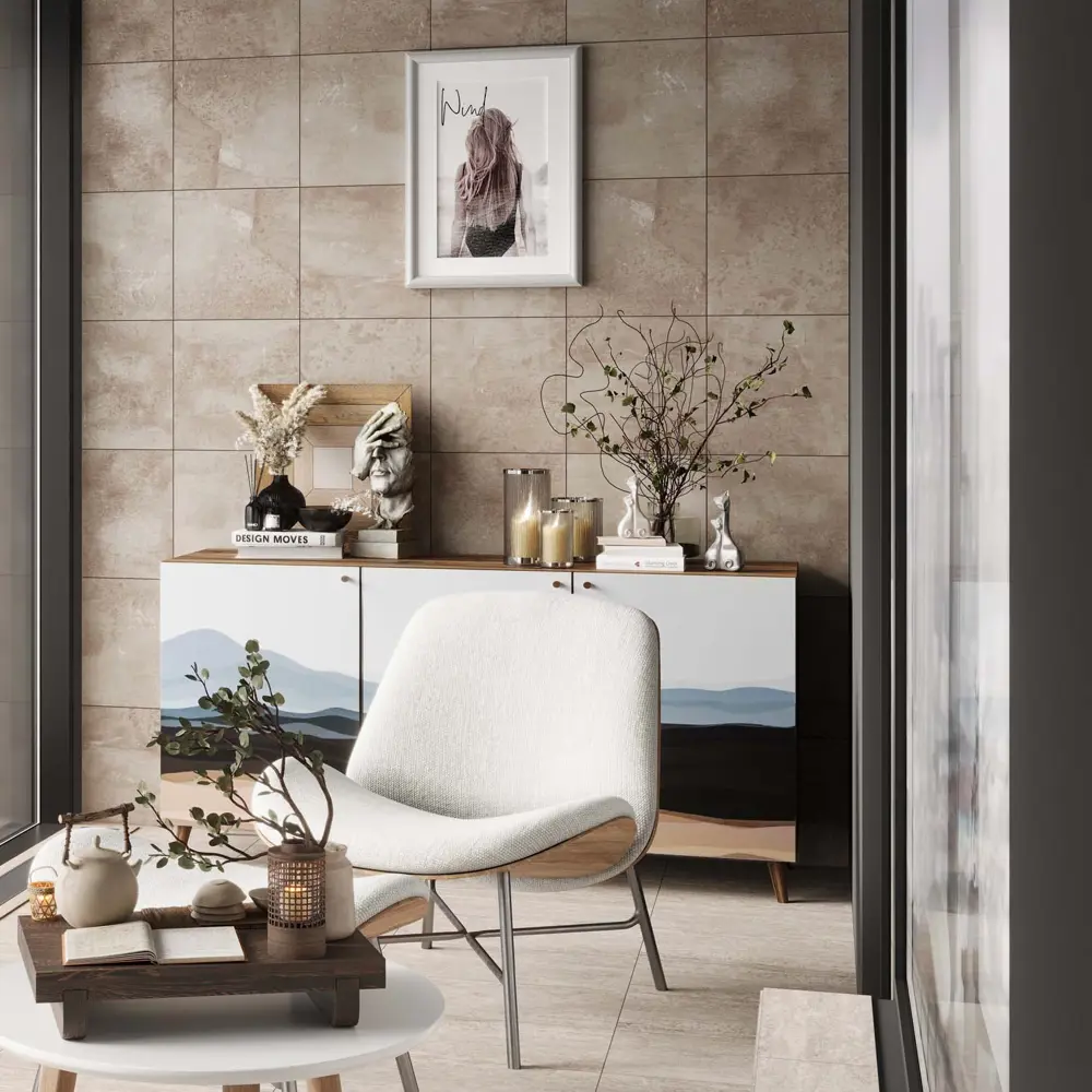 Глазурованный керамогранит Estima Seed EE02 40.5x40.5 см 1.804 м² неполированный цвет бежевый STLM-2132220