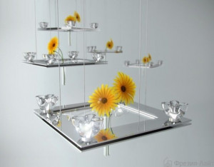 Подвесная люстра Axo Light SPPRIMU4CSCR12V квадратная