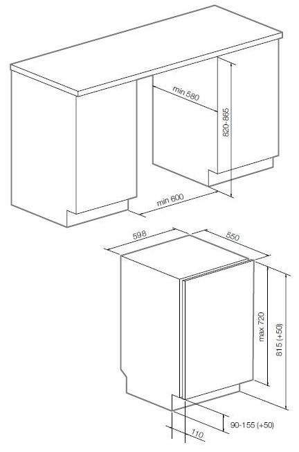 1319607 Встраиваемая посудомоечная машина Graude VG 60.1 STDN-0133891 - Вид №14