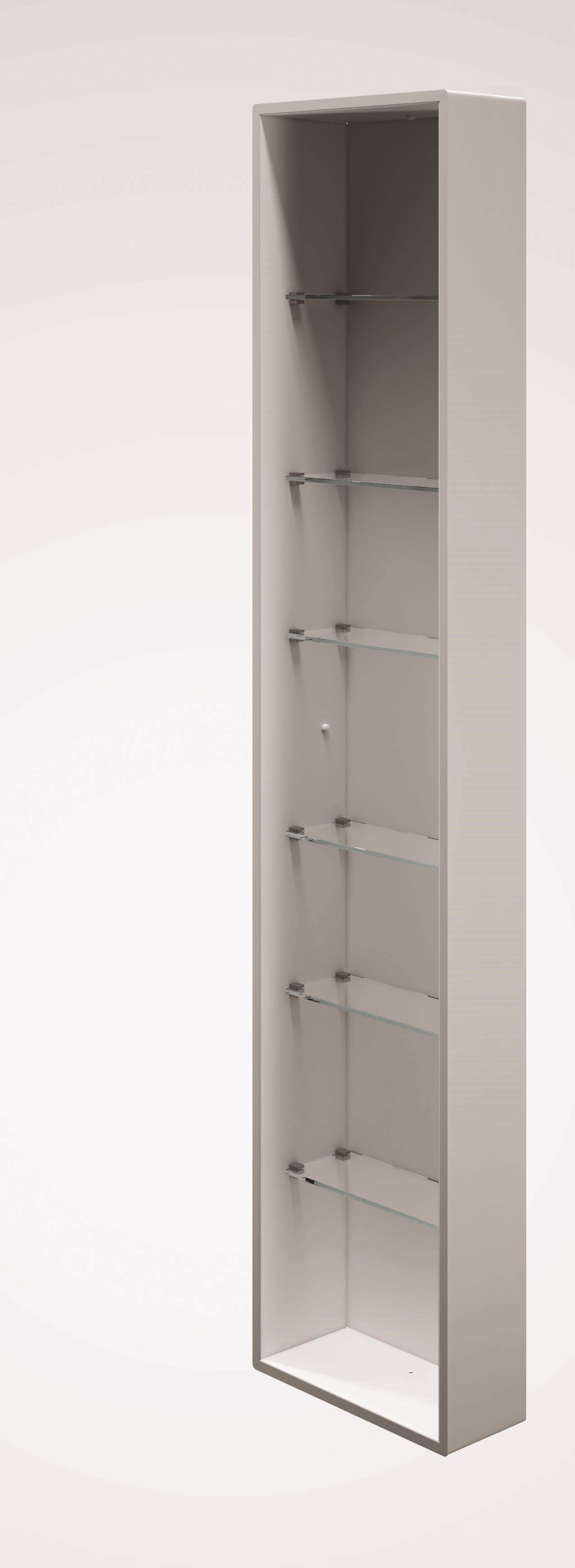 Модуль из нержавеющей стали со стеклянными полками INDA® My secret ARCH-00026676 - Вид №1