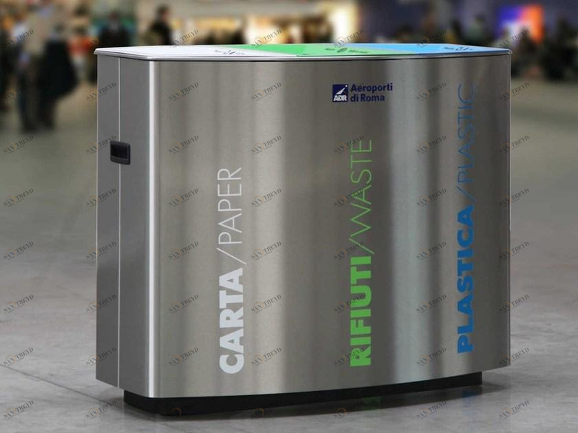 Metalco Контейнер для мусора из стали с крышкой для раздельного сбора мусора sun-id-1426004