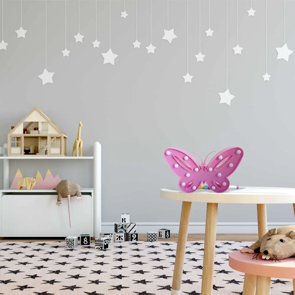 Ночник светодиодный детский «Бабочка» на батарейках, с выключателем APEYRON STLM-2121915 - Вид №6