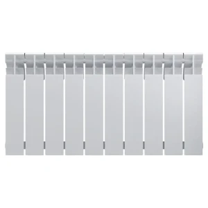 Радиатор секционный Zerten Bimetal 500/80 10 секций боковое подключение биметалл белый