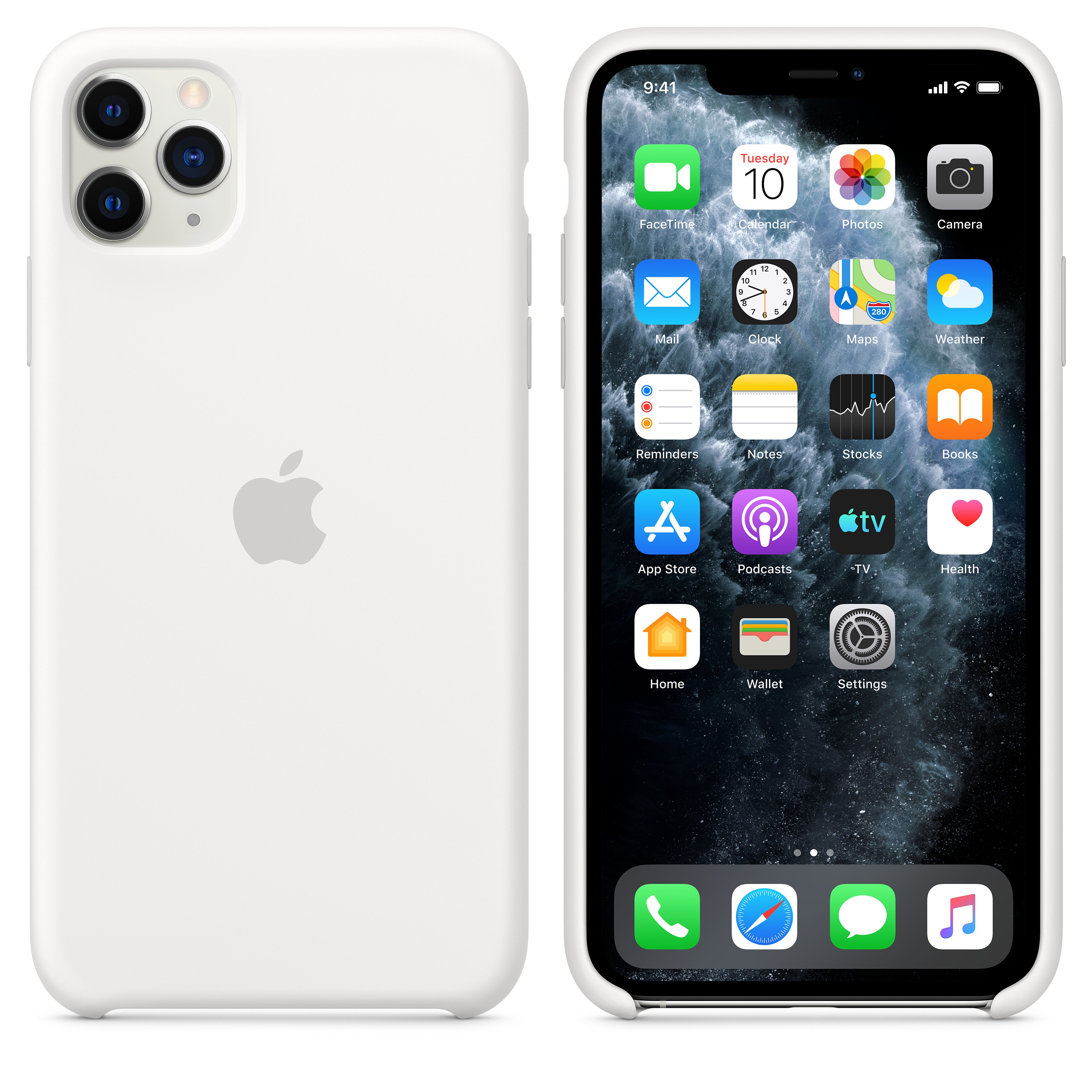 MWYX2ZM/A Iphone 11 pro max silicone case - white Apple Santreyd  - Вид №5