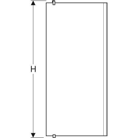 500.972.00.5 Душевая боковая перегородка IDO Showerama 10-20 Geberit  - Вид №3