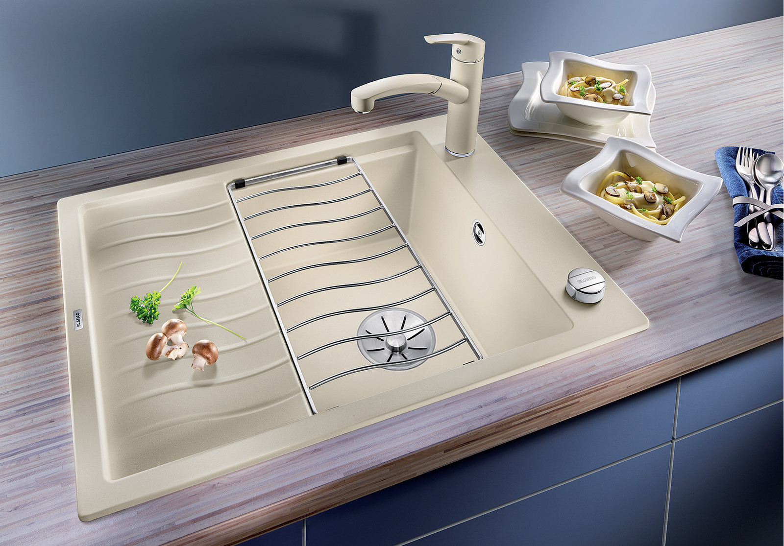 524816 Кухонная мойка Blanco Elon 45 S алюметаллик  Blanco Elon Алюметаллик