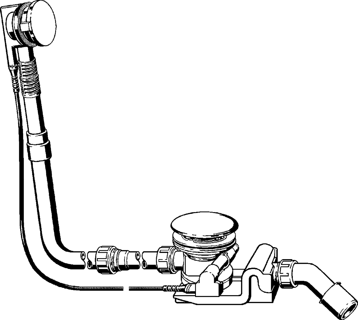 Канализационная арматура  Сифоны для ванн и душевых поддонов  Сифоны для ванн  Не содержит/в комплект не входит: VIEGA 684 754 1) Модель 6143.12 Santreyd  - Вид №1